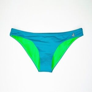 Eco Peace Hipster Bikini Bottoms Size Medium Blue Made in California New NWT